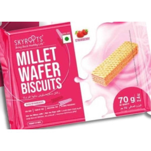 Millet Wafer Biscuits Strawberry 70g
