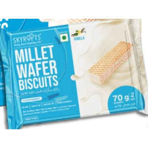 Millet Wafer Biscuits Vanilla 70g